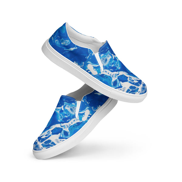 Acid Wave Psychedelic slip-on canvas shoes