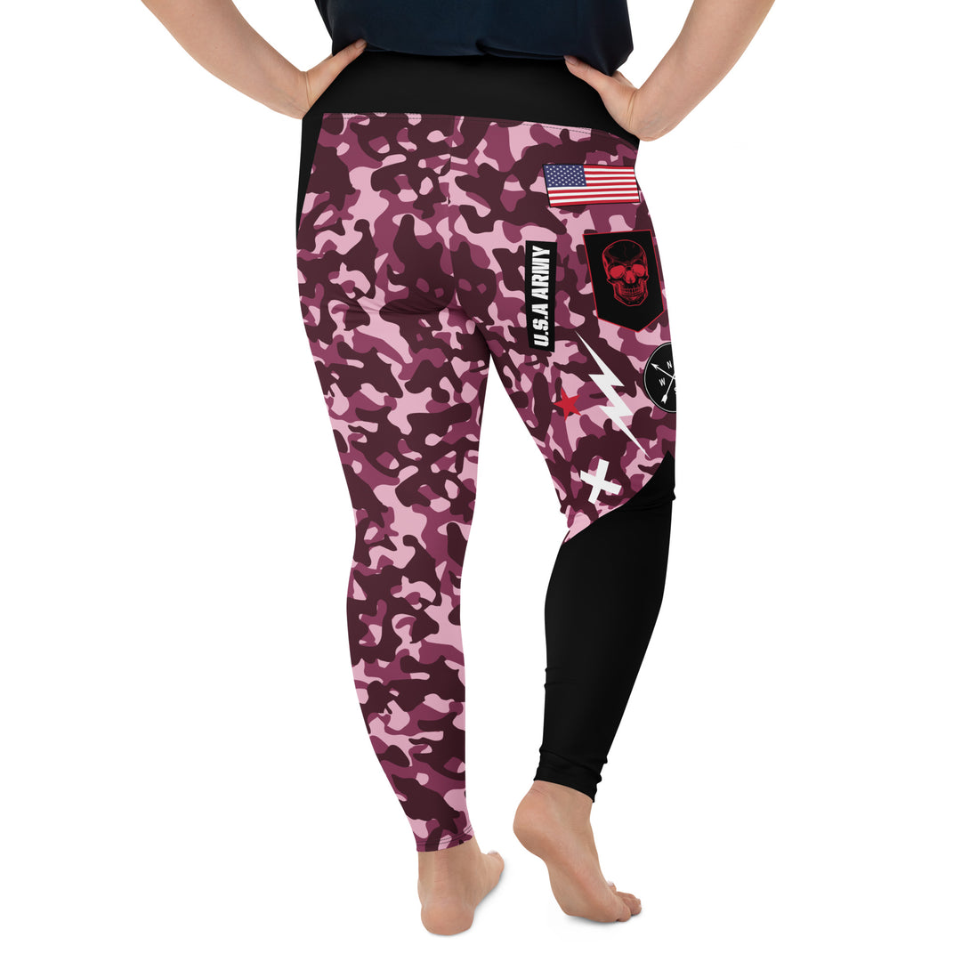 Alpha Unit Camouflage Plus Size Leggings