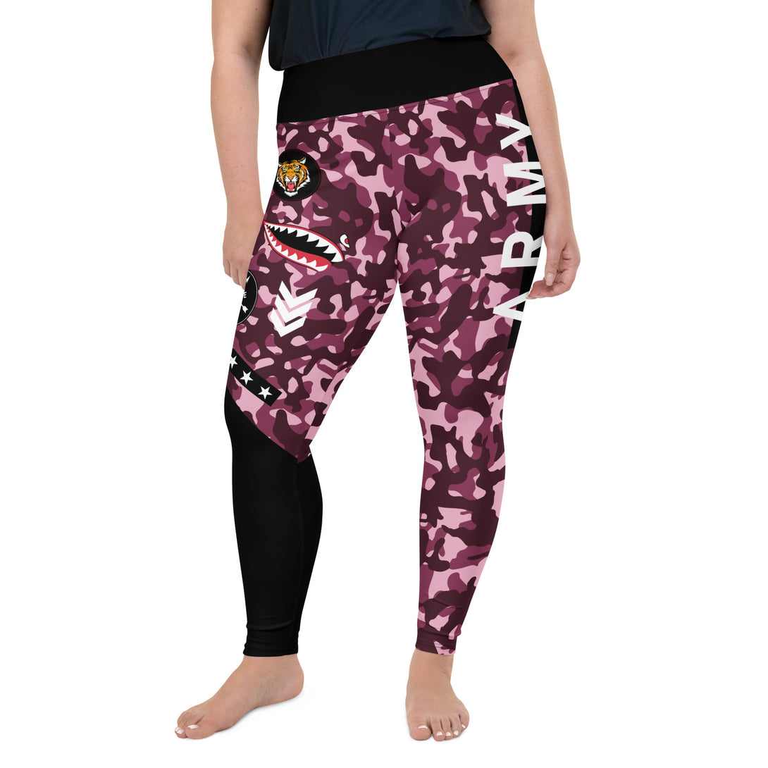Alpha Unit Camouflage Plus Size Leggings