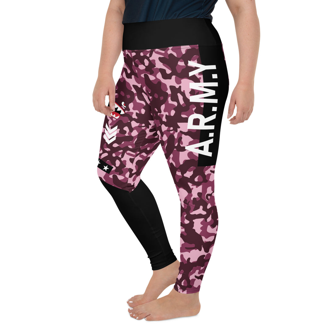 Alpha Unit Camouflage Plus Size Leggings