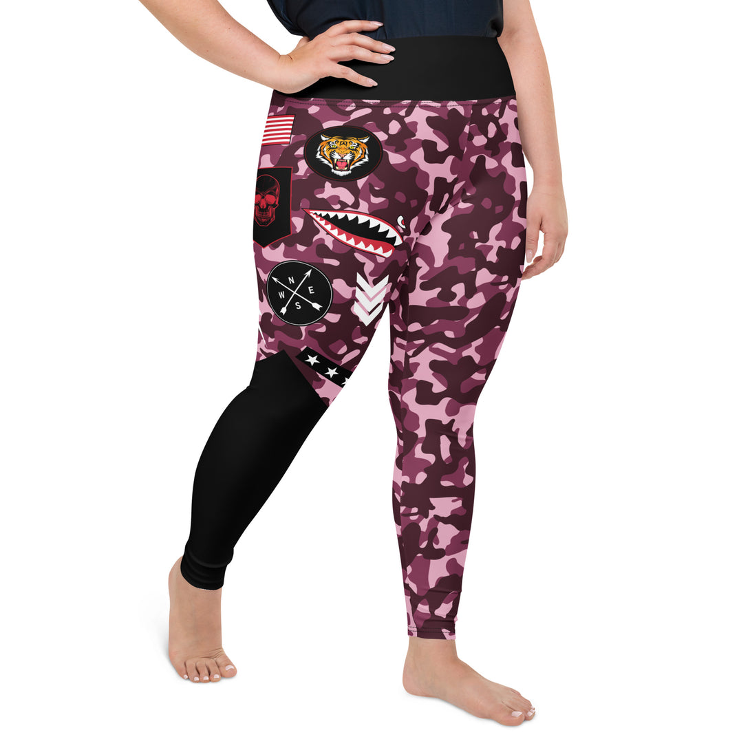 Alpha Unit Camouflage Plus Size Leggings