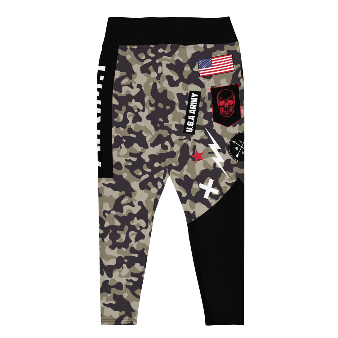 Alpha Unit Camouflage Plus Size Leggings