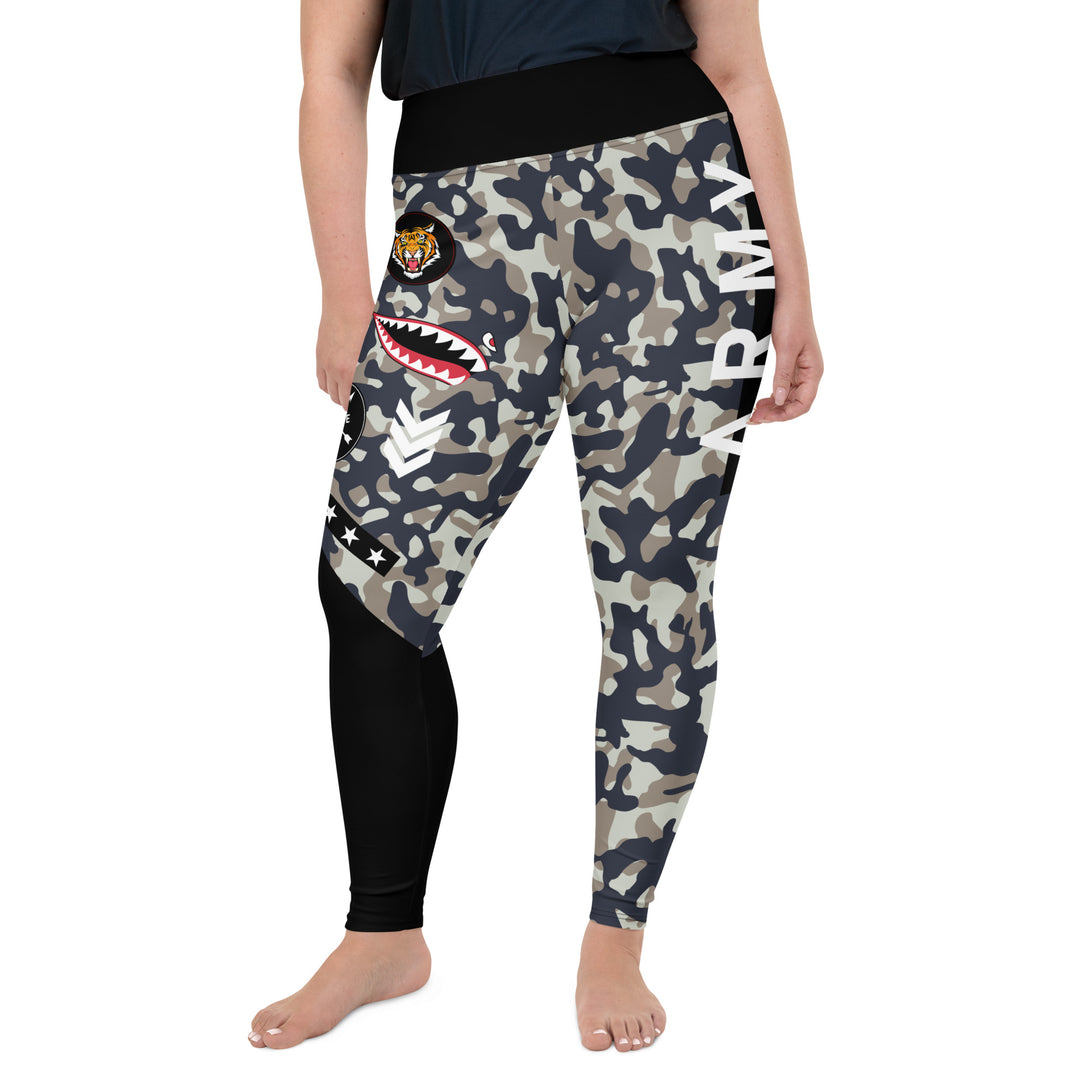 Alpha Unit Camouflage Plus Size Leggings
