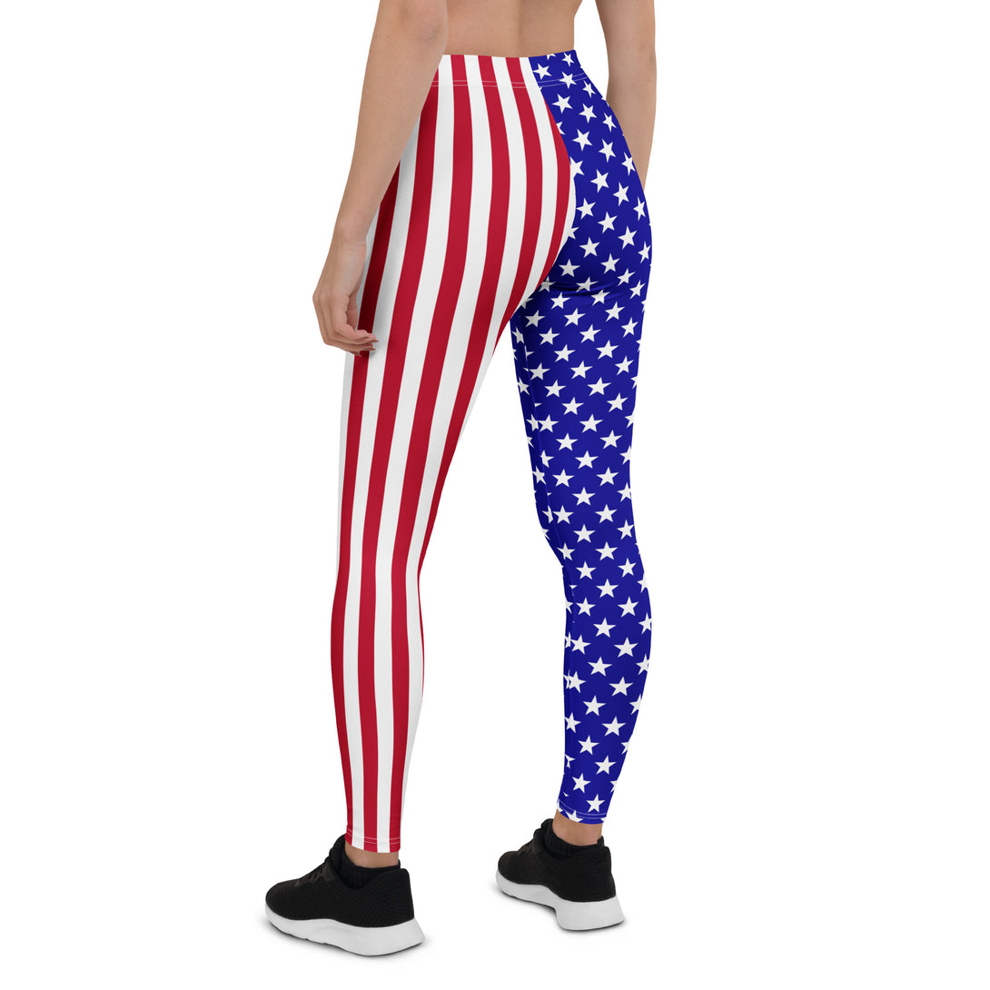 American Flag Patriotic Leggings