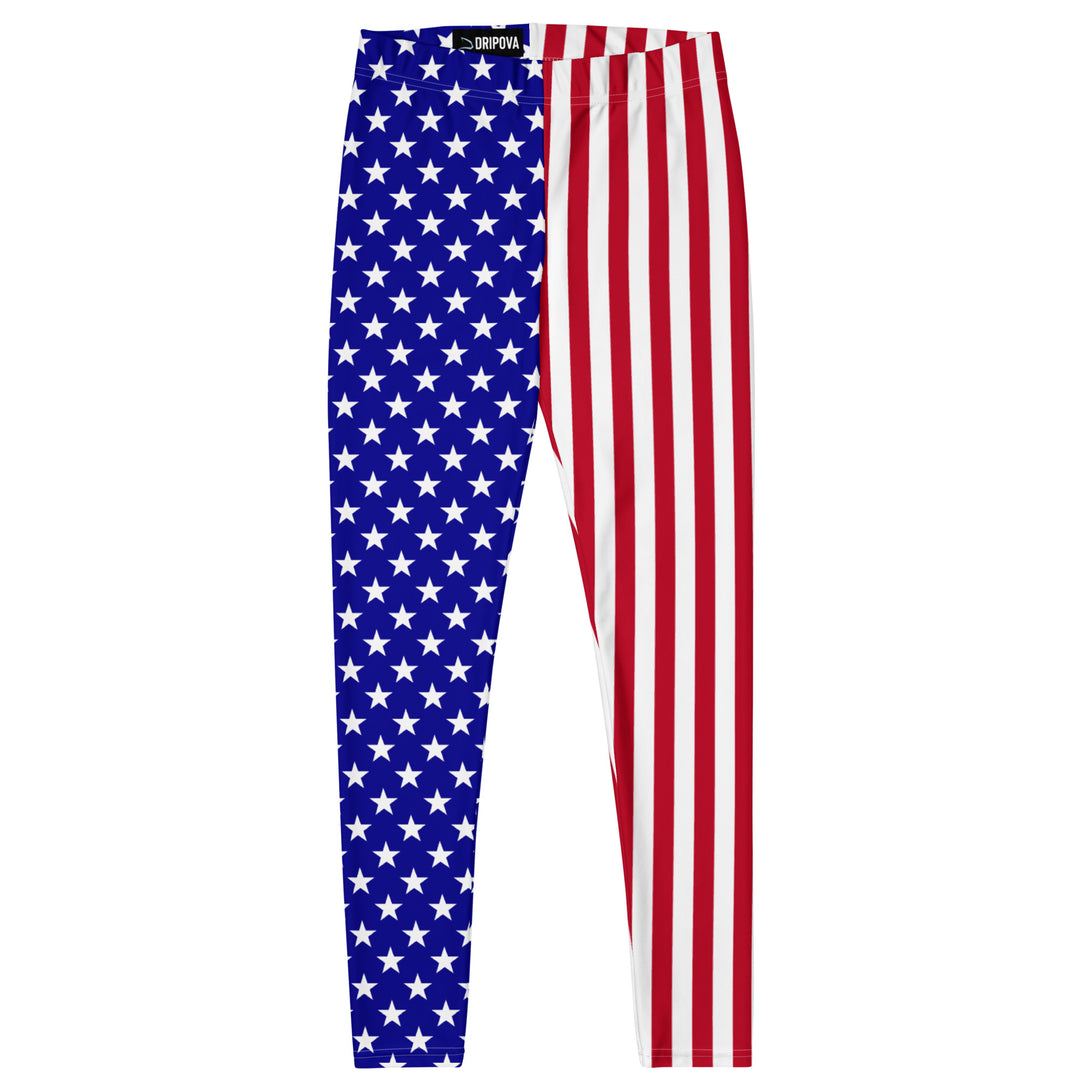 American Flag Patriotic Leggings