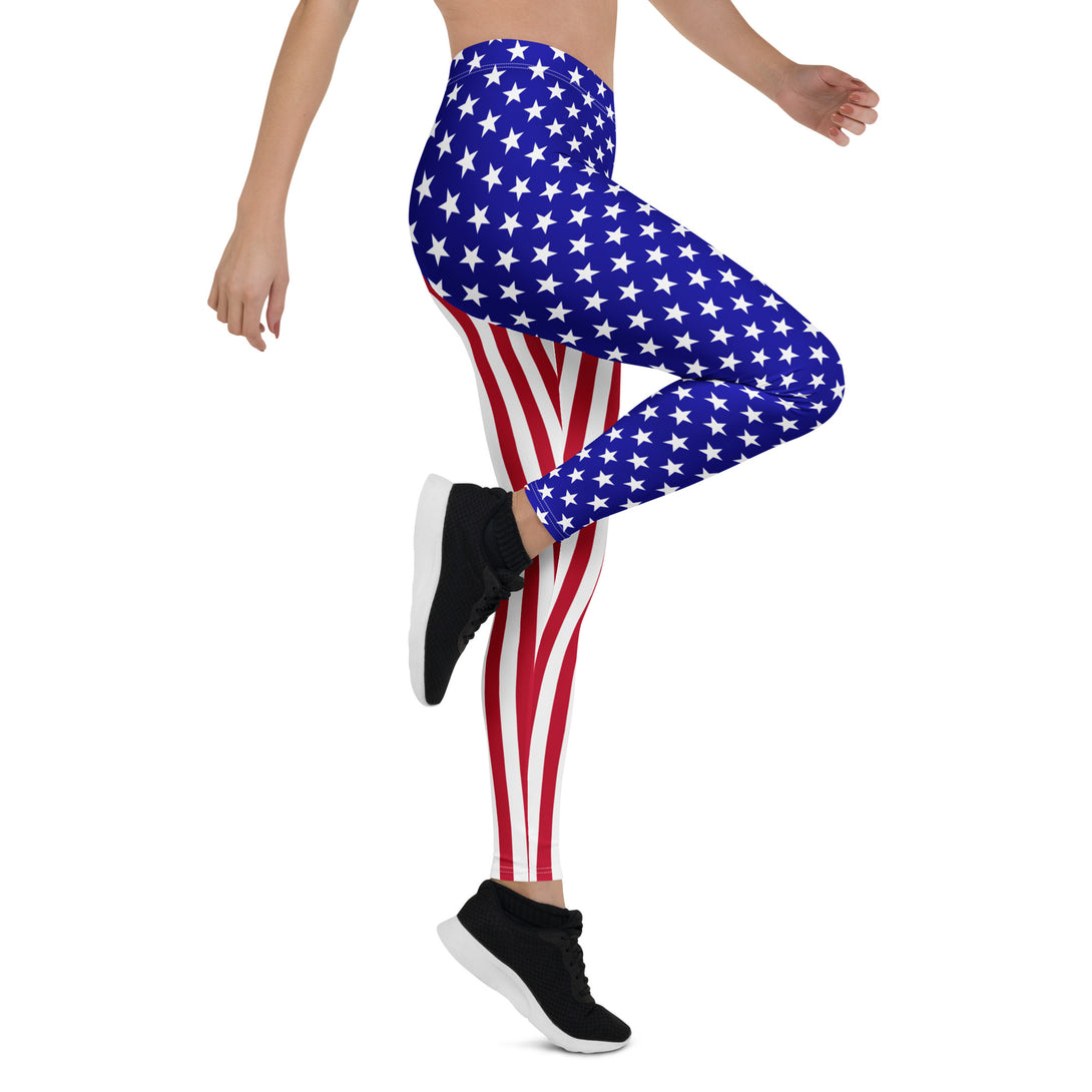 American Flag Patriotic Leggings