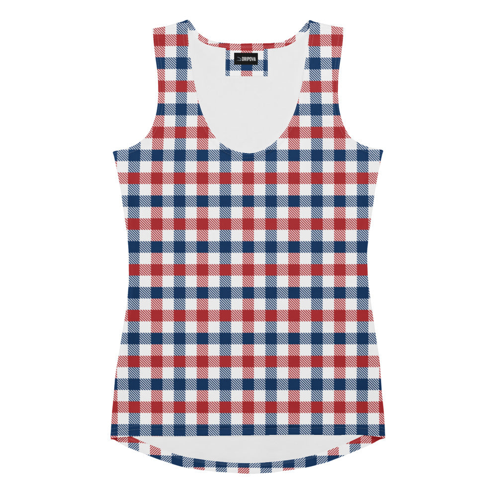 Americana Check Tank Top