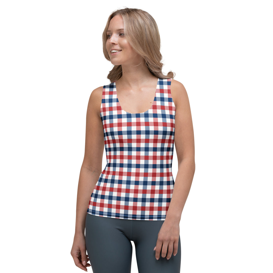 Americana Check Tank Top