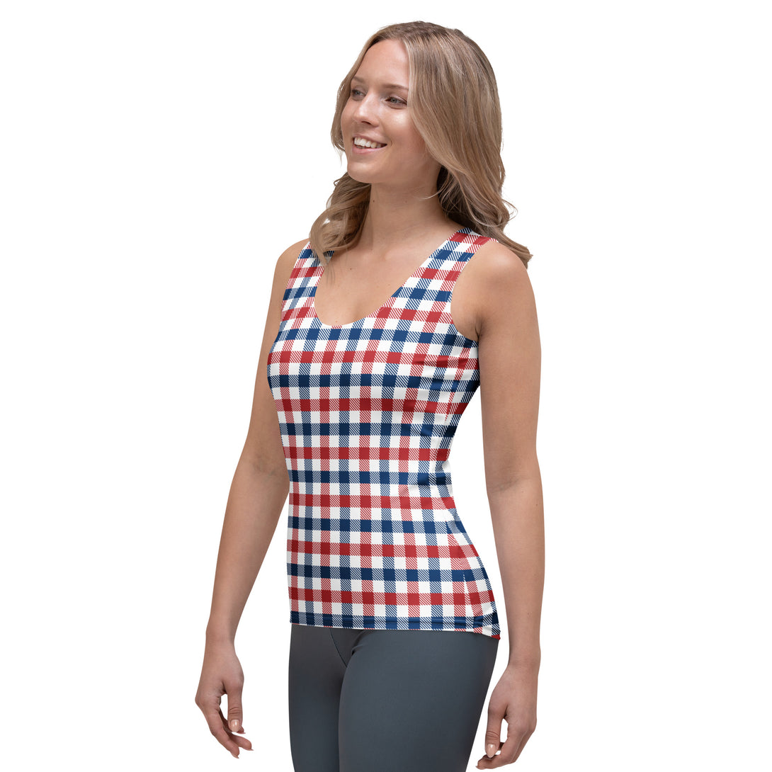 Americana Check Tank Top