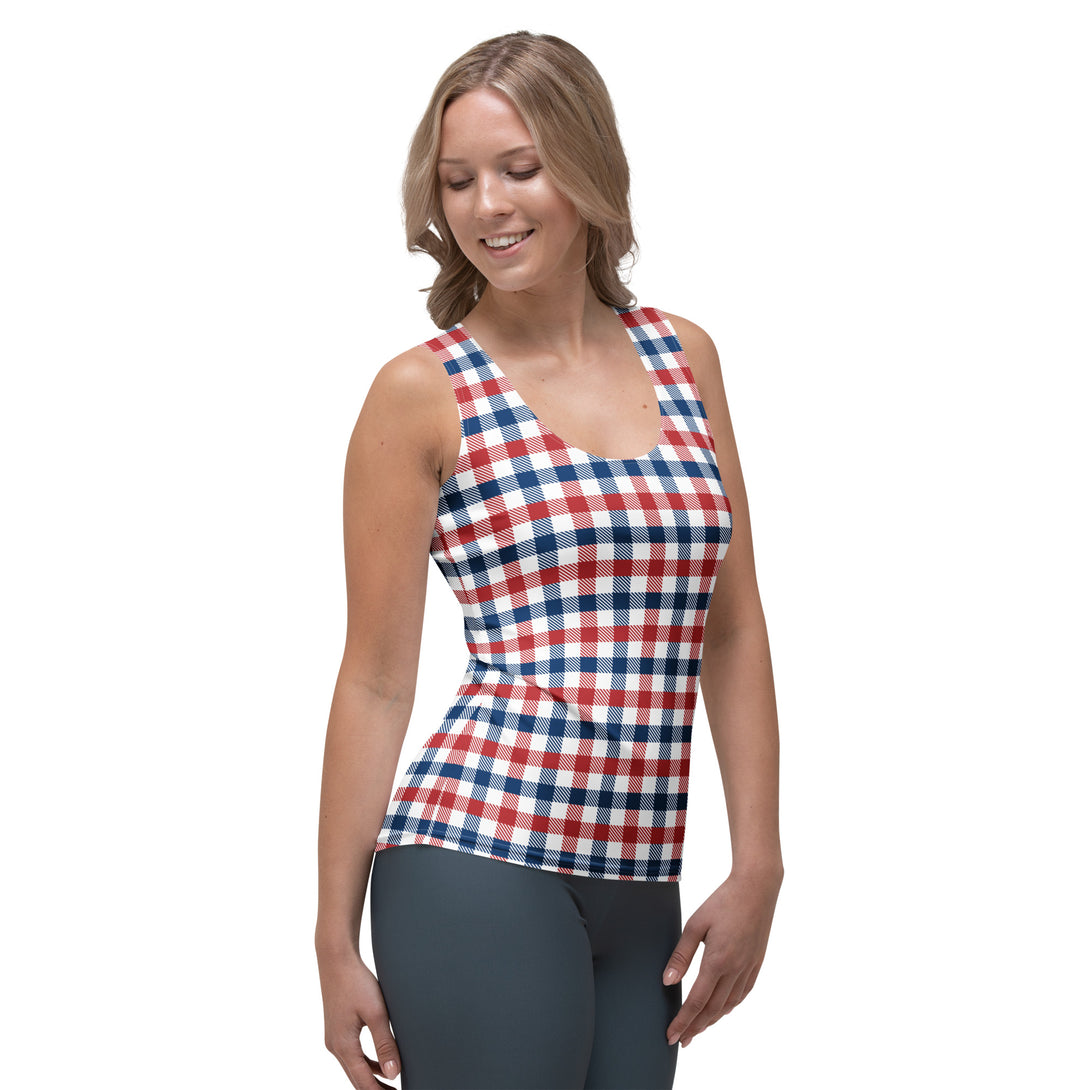 Americana Check Tank Top