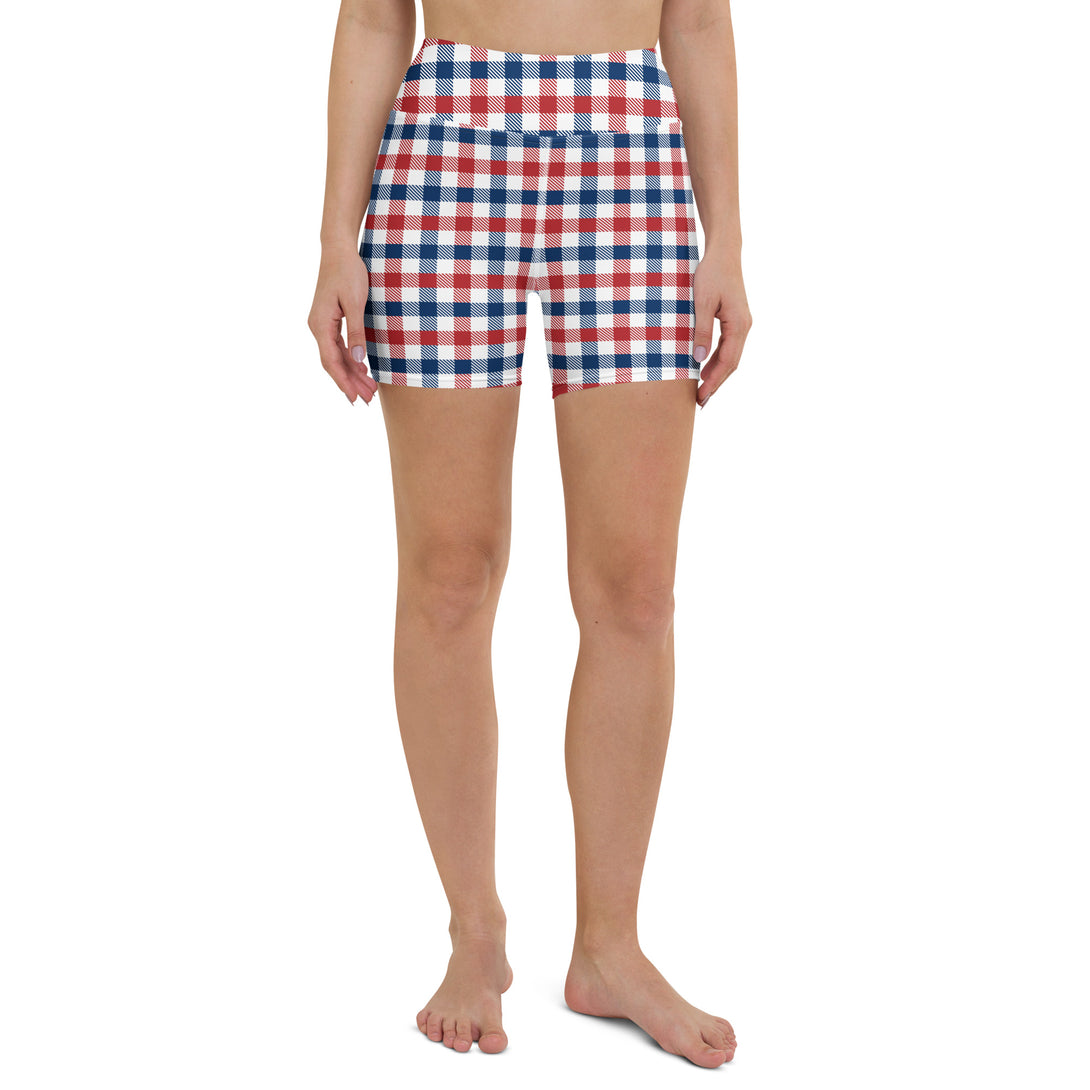 Americana Check Yoga Shorts