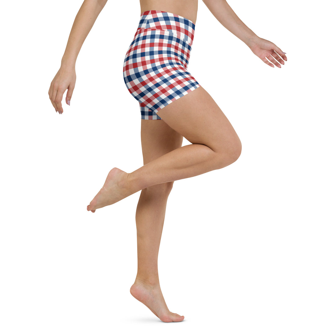 Americana Check Yoga Shorts