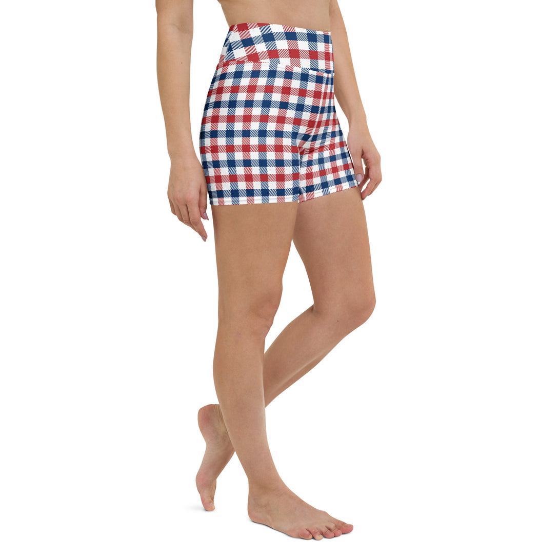 Americana Check Yoga Shorts
