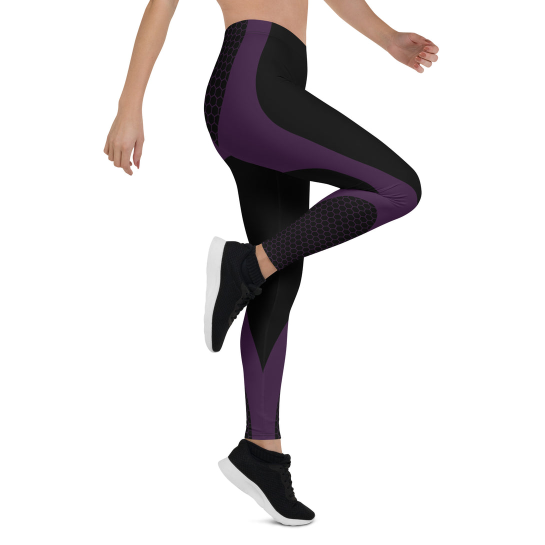 Buzzworthy Honeycomb Hive Purple Leggings