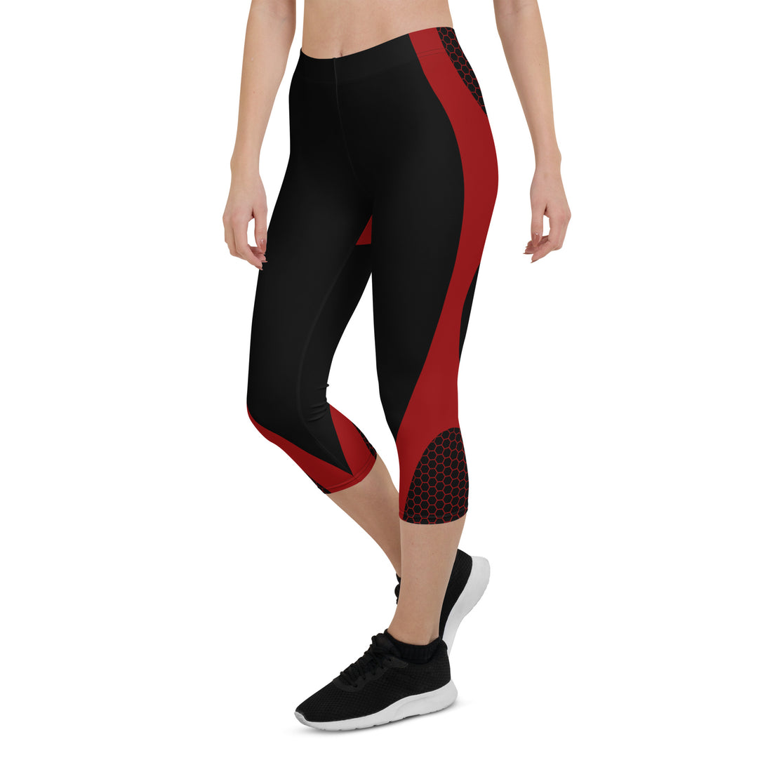 Buzzworthy Honeycomb Hive Red Capris