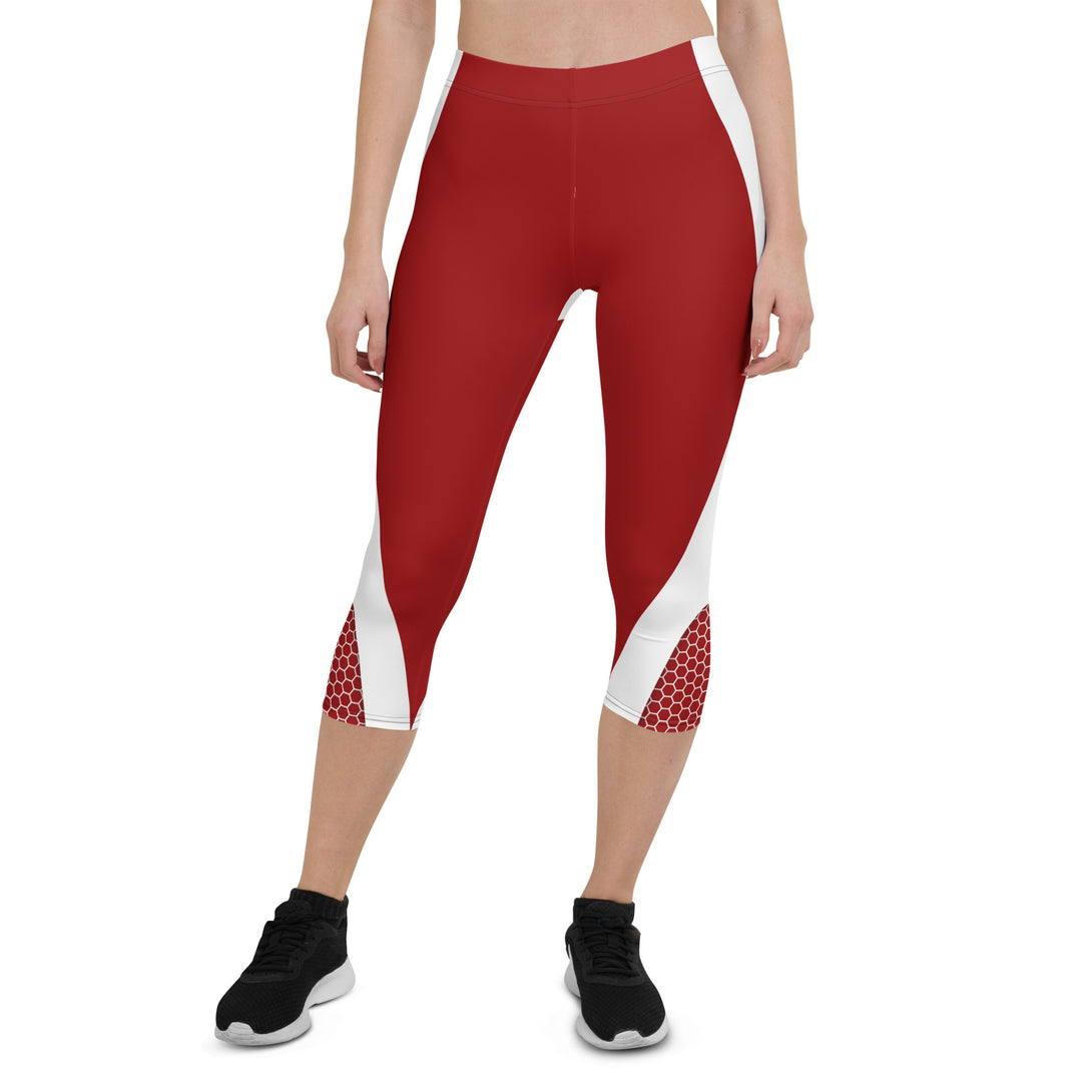 Buzzworthy Honeycomb Hive Red Capris