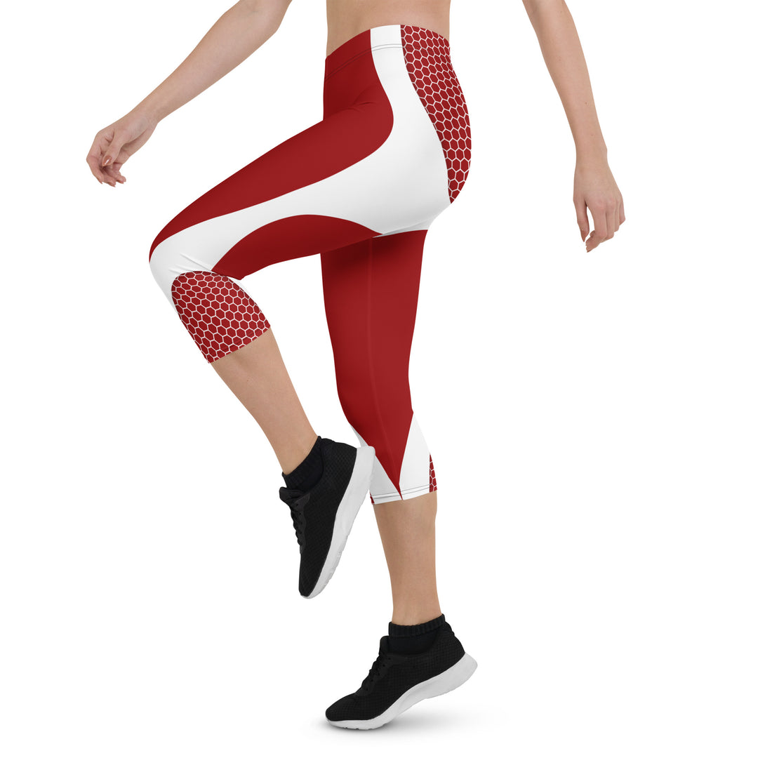 Buzzworthy Honeycomb Hive Red Capris