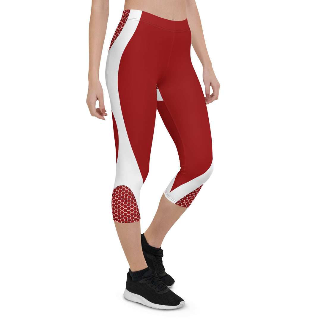 Buzzworthy Honeycomb Hive Red Capris