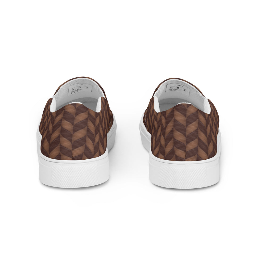 Candy Cane Craze Slip-On Canvas Shoes