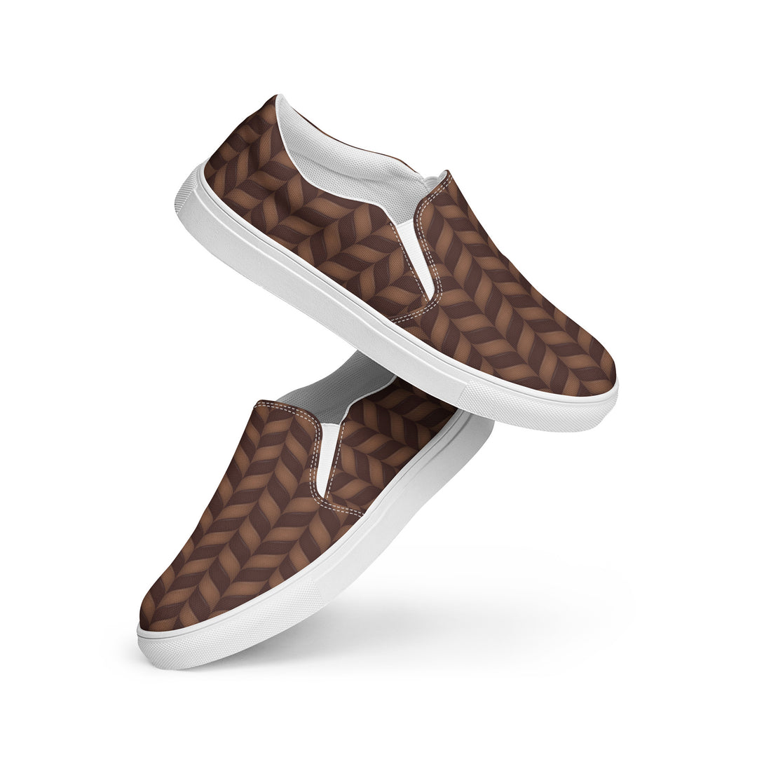 Candy Cane Craze Slip-On Canvas Shoes