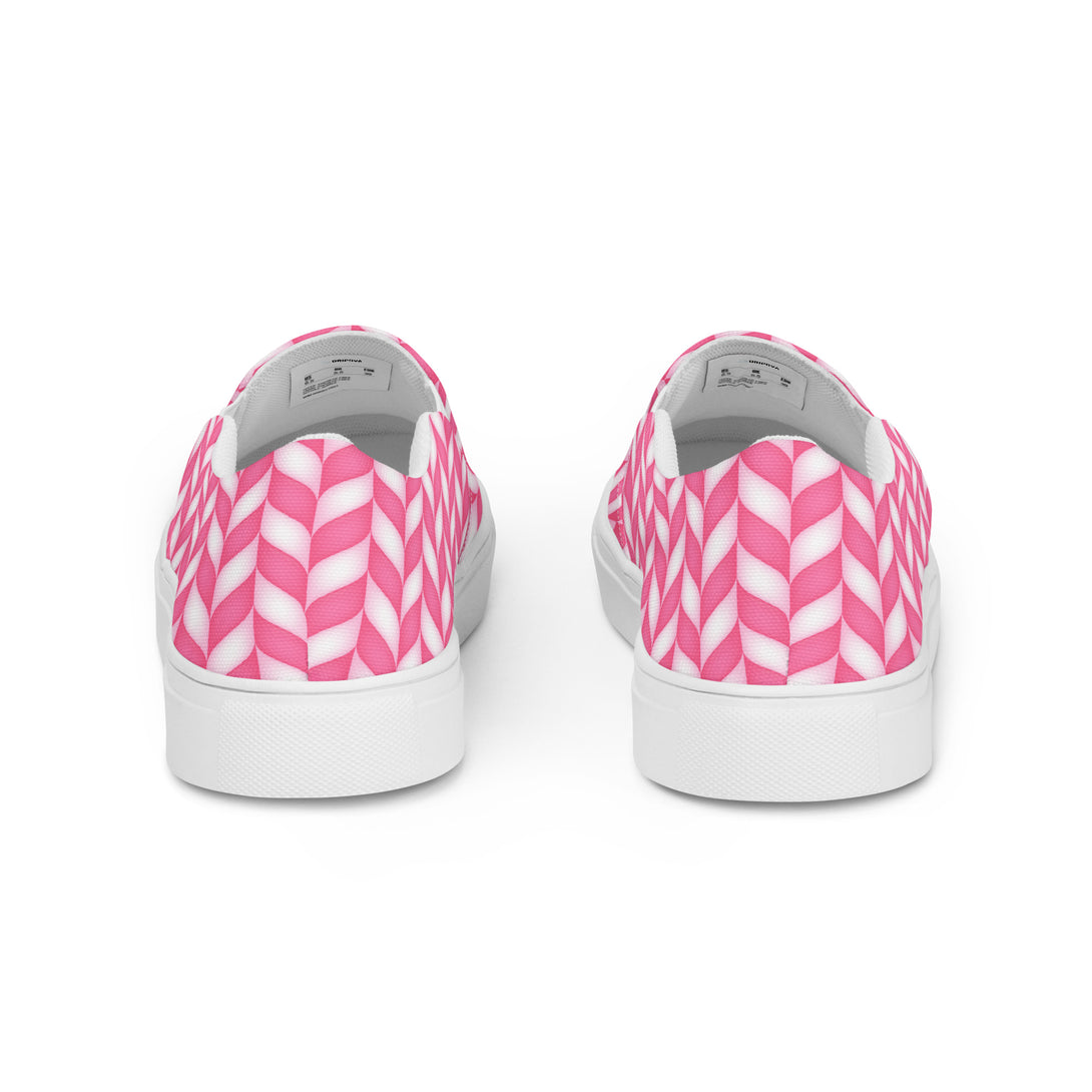 Candy Cane Craze Slip-On Canvas Shoes