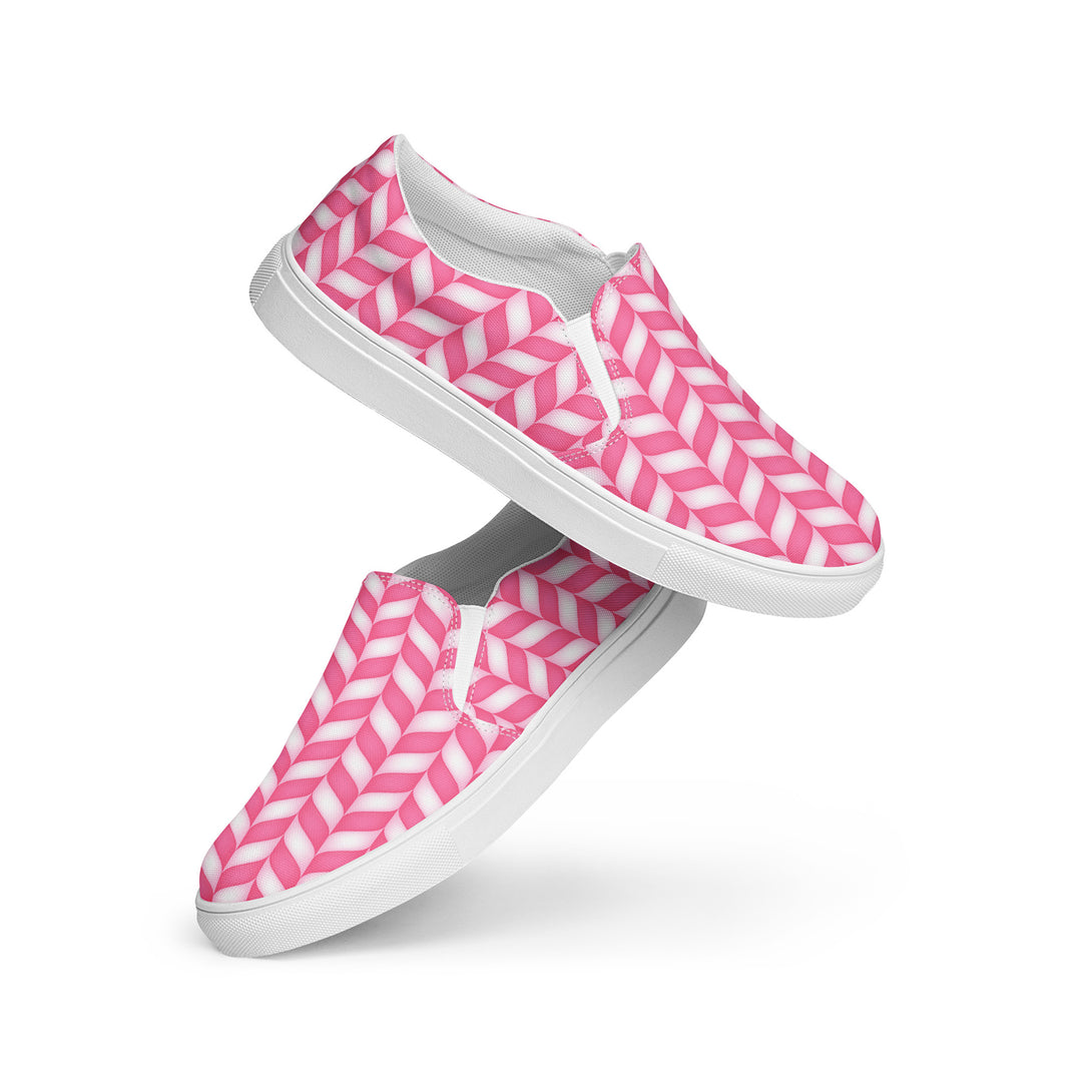 Candy Cane Craze Slip-On Canvas Shoes