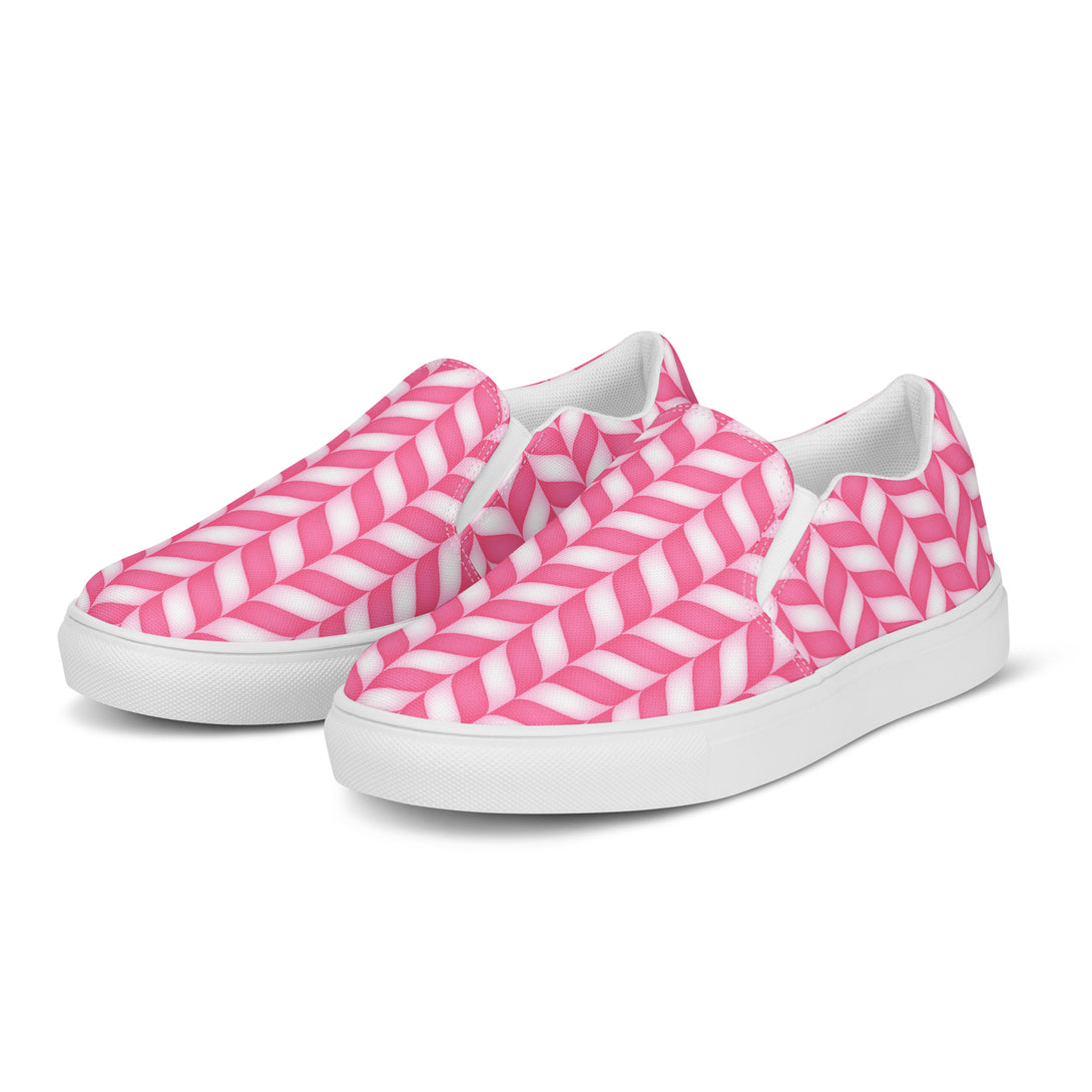 Candy Cane Craze Slip-On Canvas Shoes