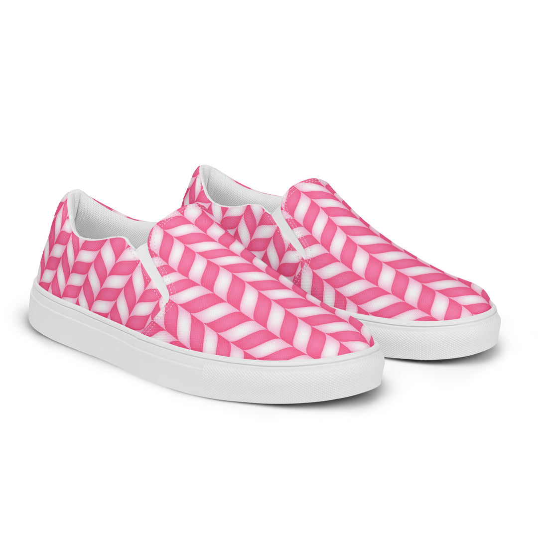 Candy Cane Craze Slip-On Canvas Shoes