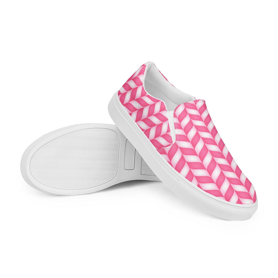 Candy Cane Craze Slip-On Canvas Shoes