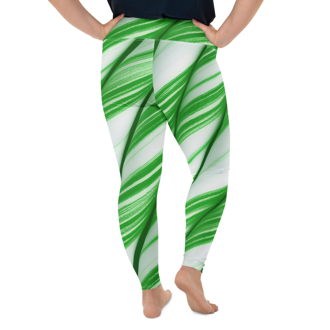 Candy Cane Crush Plus Size Leggings