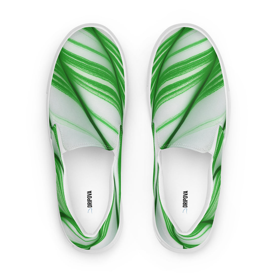 Candy Cane Crush Slip-On Canvas Shoes
