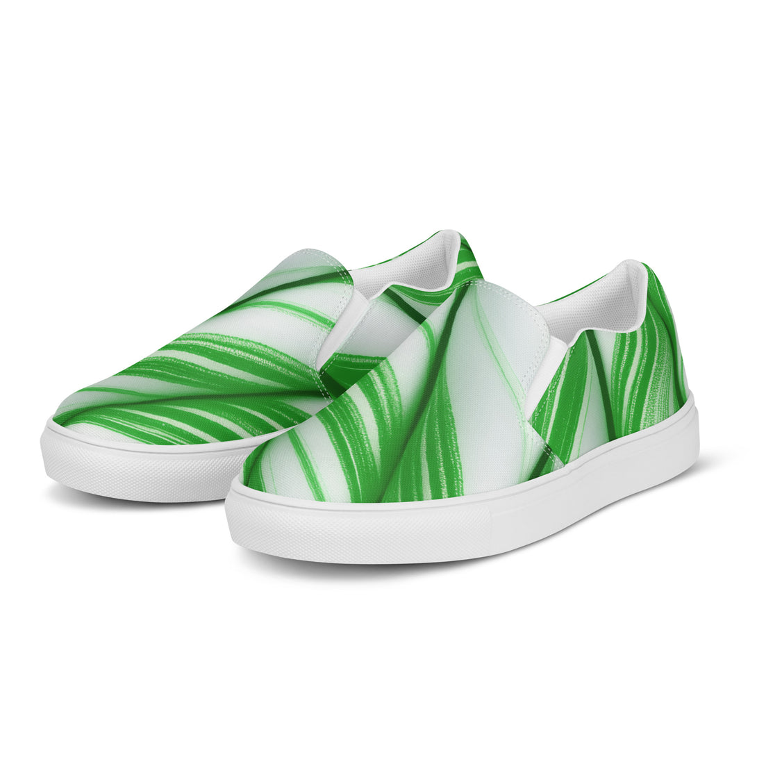Candy Cane Crush Slip-On Canvas Shoes