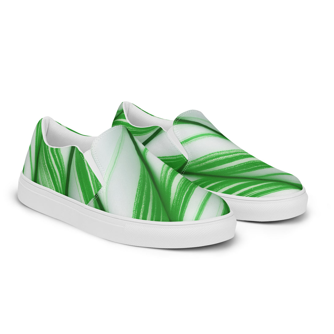 Candy Cane Crush Slip-On Canvas Shoes