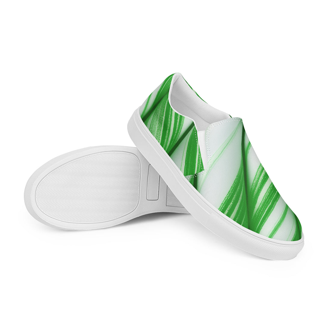 Candy Cane Crush Slip-On Canvas Shoes