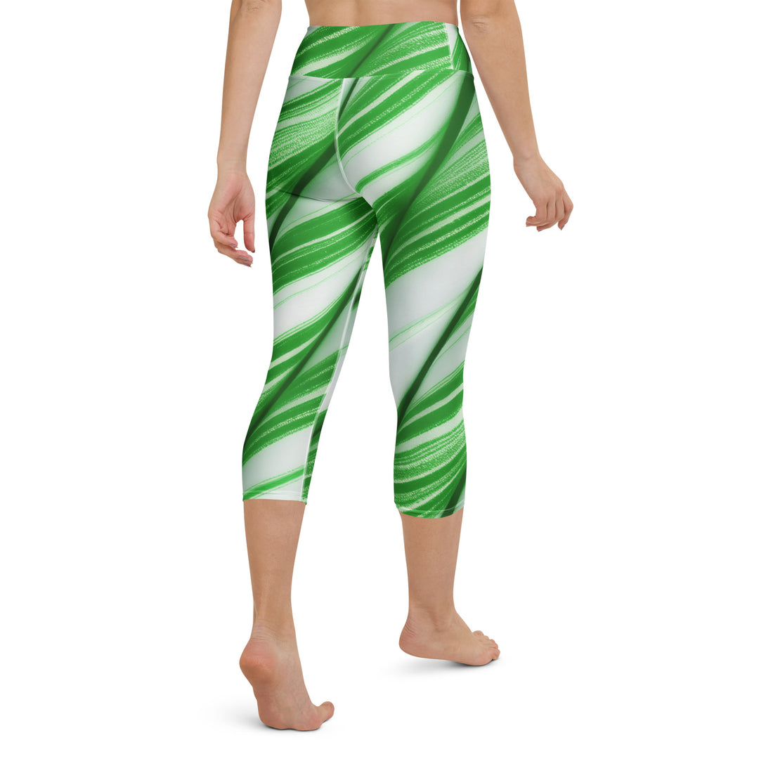 Candy Cane Crush Yoga Capris
