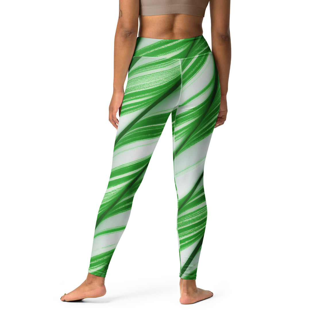 Candy Cane Crush Yoga Leggings