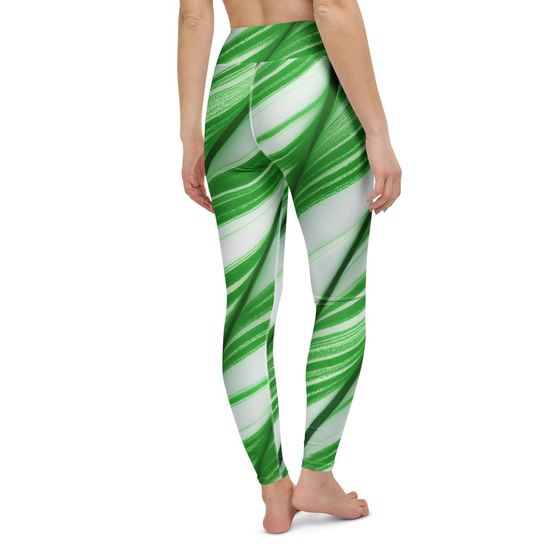 Candy Cane Crush Yoga Leggings
