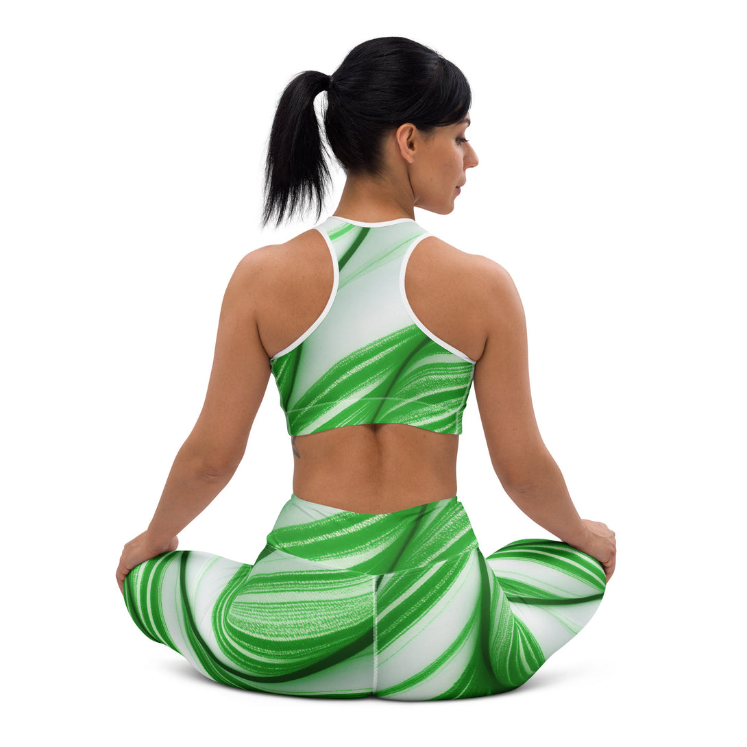 Candy Cane Crush Yoga Leggings