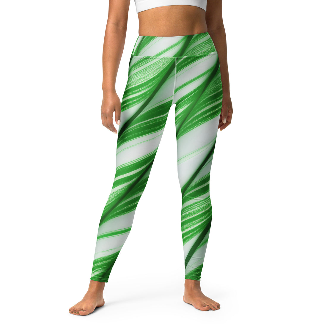 Candy Cane Crush Yoga Leggings
