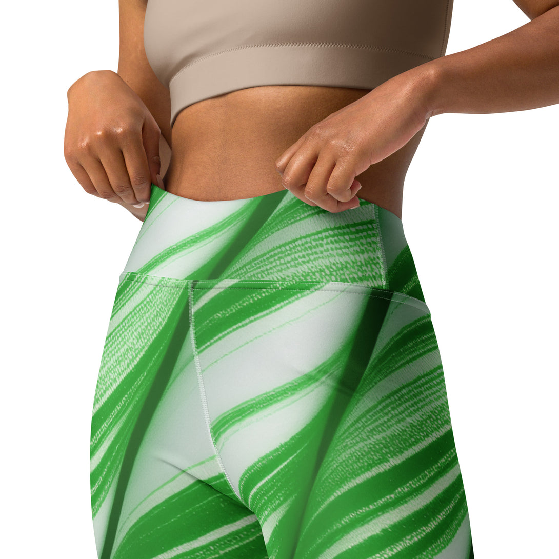 Candy Cane Crush Yoga Leggings
