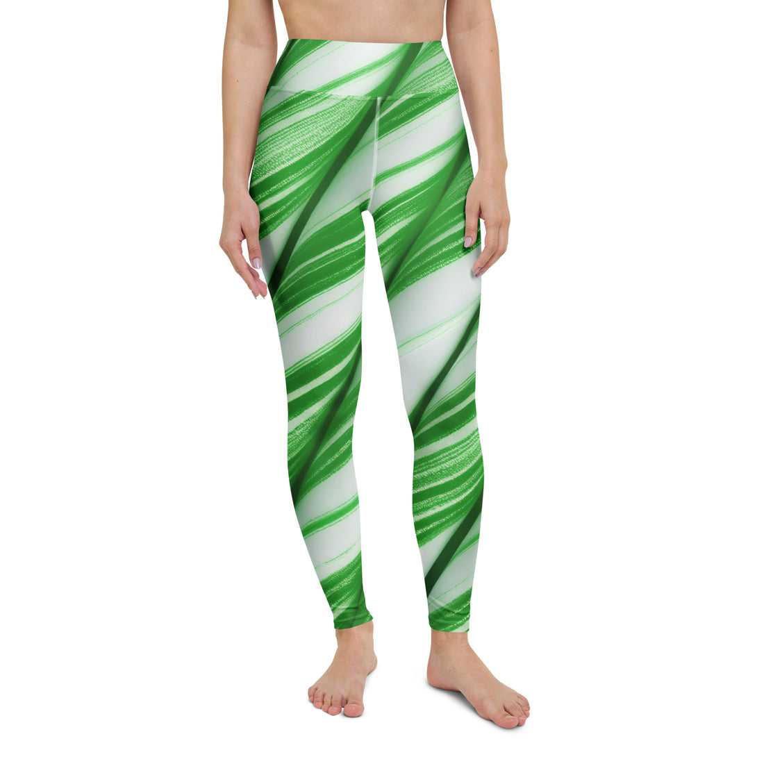 Candy Cane Crush Yoga Leggings