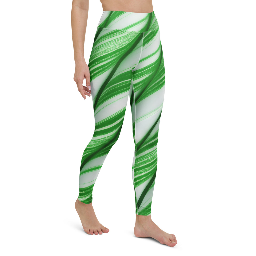 Candy Cane Crush Yoga Leggings