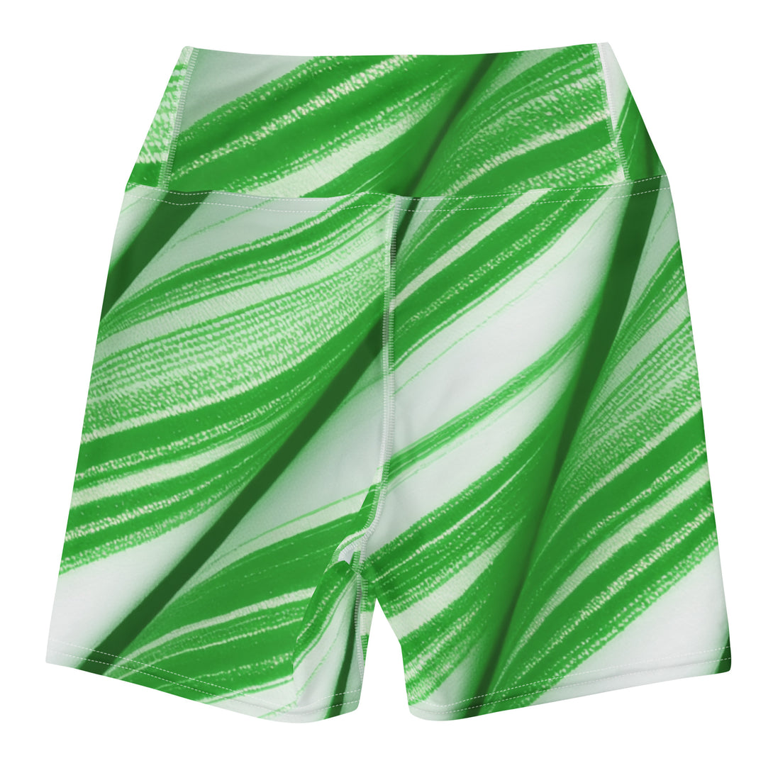 Candy Cane Crush Yoga Shorts