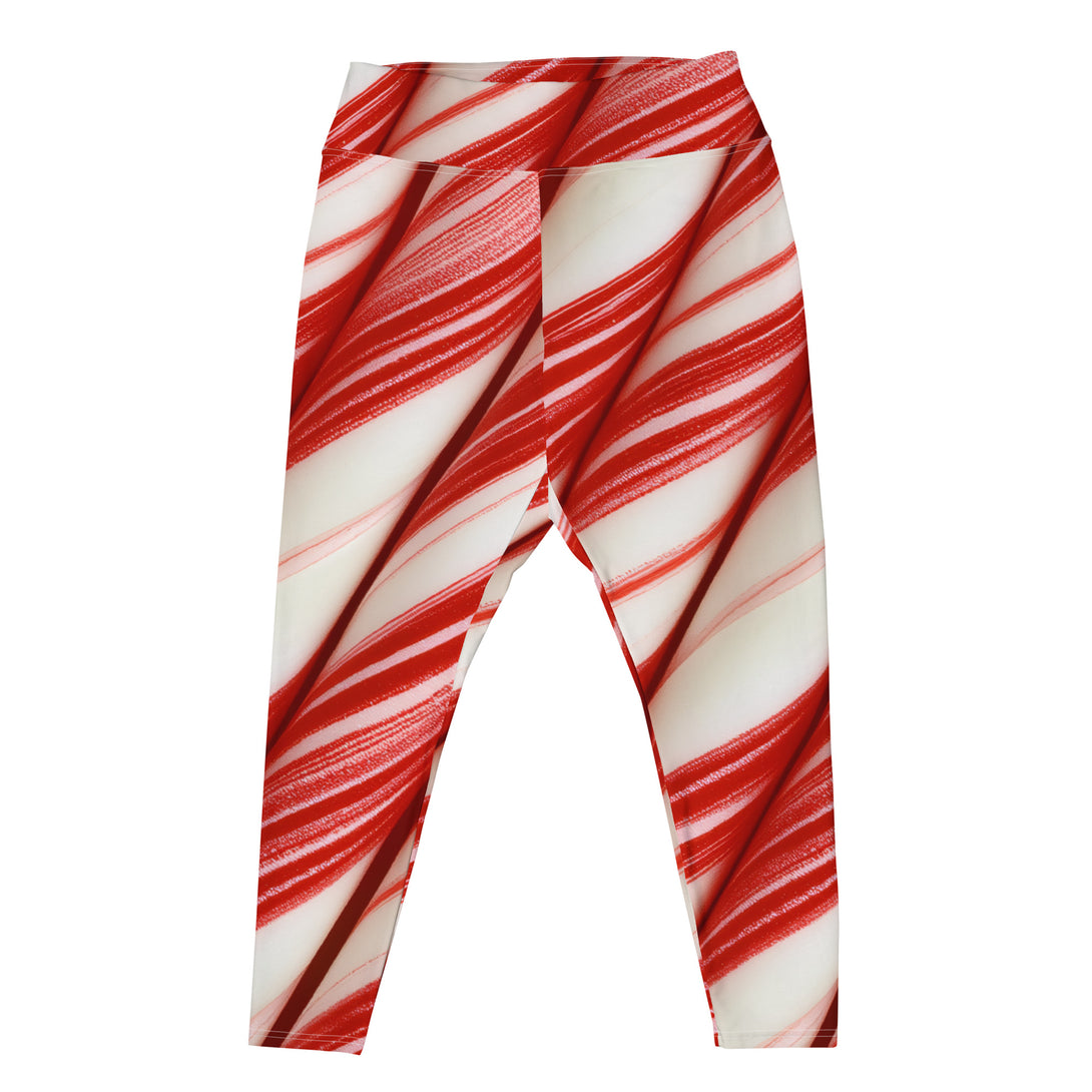 Candy Cane Crush Plus Size Leggings