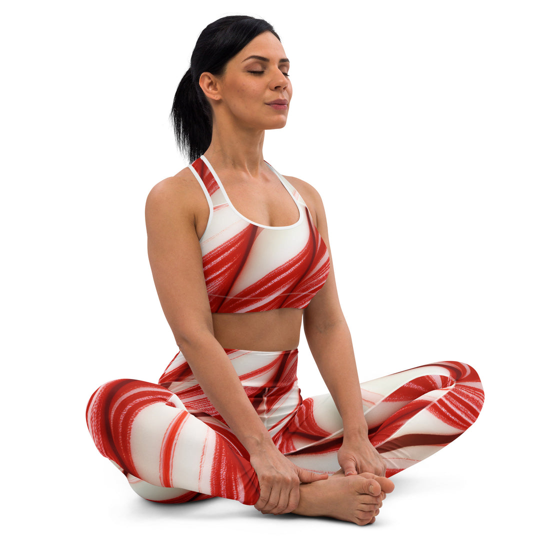 Candy Cane Crush Sports Bra
