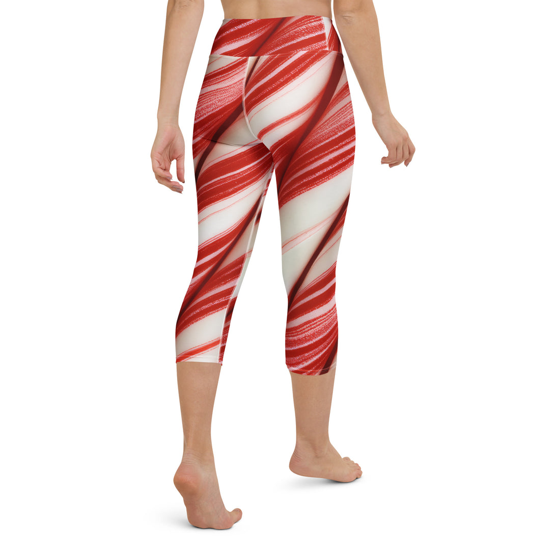 Candy Cane Crush Yoga Capris