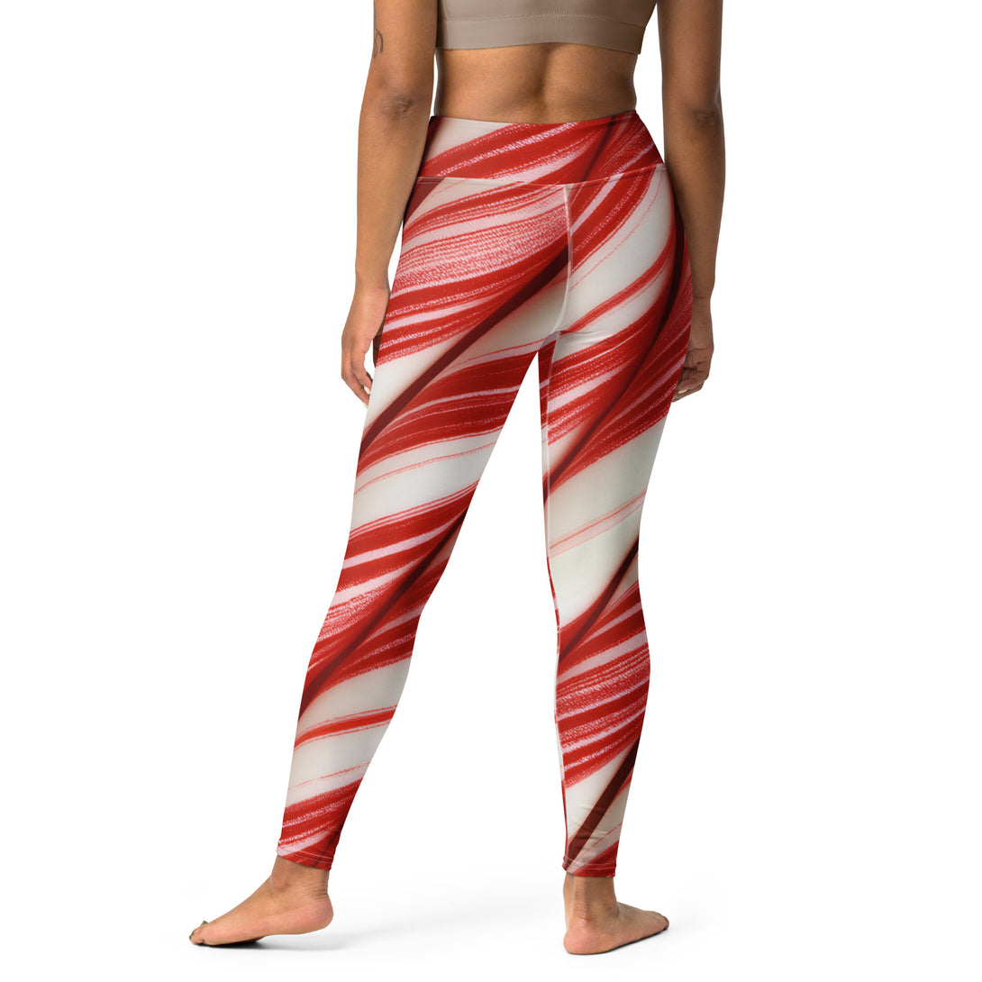 Candy Cane Crush Yoga Leggings
