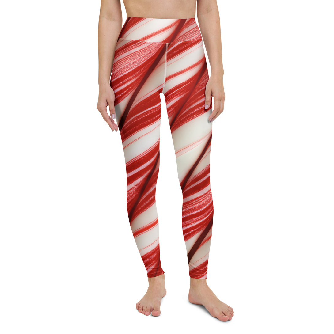 Candy Cane Crush Yoga Leggings