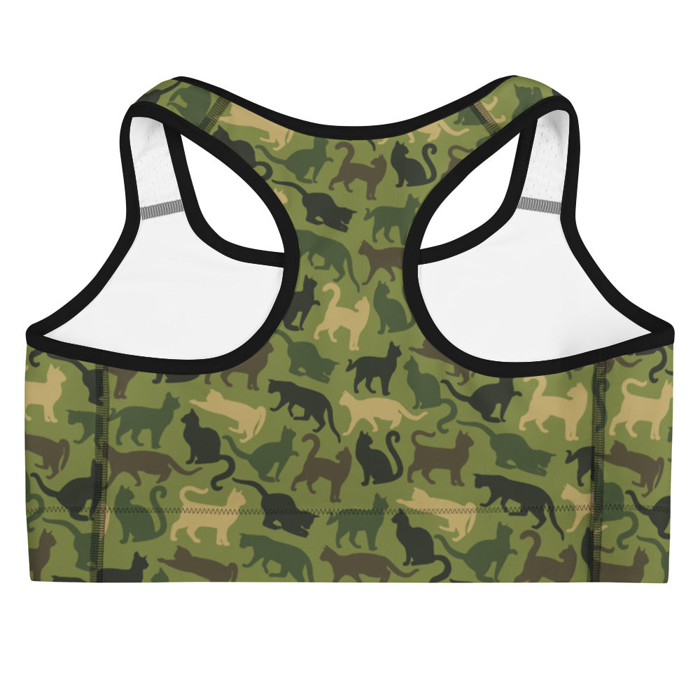Cat Pawtrol Camo Sports Bra