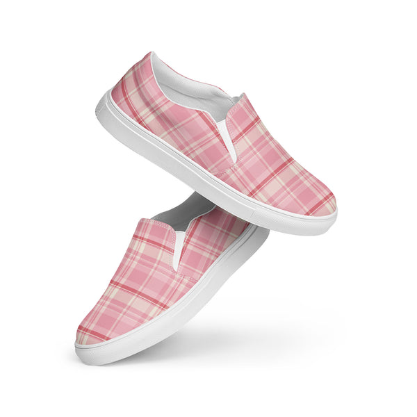 Checkered Charm Checkered Slip-on Canvas Shoes